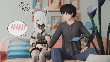 【3D/ESVideomaker】hololive虚拟主播-白上吹雪之宠物咖啡馆 [282M/FM/百度]